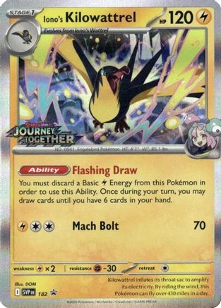 SV Scarlet & Violet Promo Cards 182 Iono's Kilowattrel - Holofoil - Promo