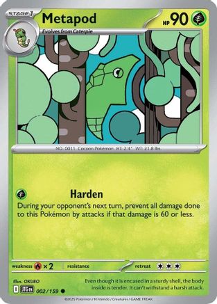 SV09 Journey Together 002/159 Metapod - Common