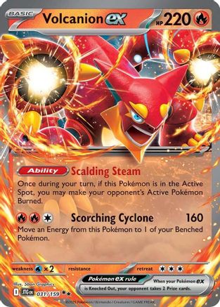 SV09 Journey Together 031/159 Volcanion ex - Holofoil - Double Rare