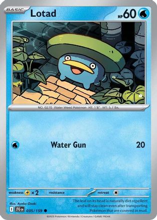 SV09 Journey Together 035/159 Lotad - Reverse Holofoil - Common
