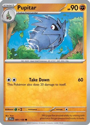 SV09 Journey Together 081/159 Pupitar - Reverse Holofoil - Common