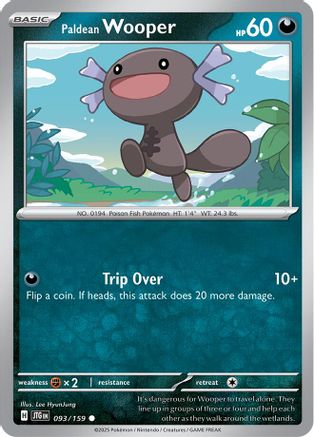 SV09 Journey Together 093/159 Paldean Wooper - Common
