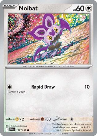 SV09 Journey Together 127/159 Noibat - Reverse Holofoil - Common
