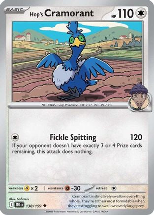 SV09 Journey Together 138/159 Hop's Cramorant - Reverse Holofoil - Uncommon