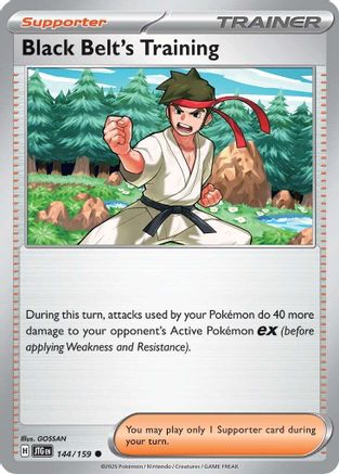SV09 Journey Together 144/159 Black Belt's Training - Reverse Holofoil - Common