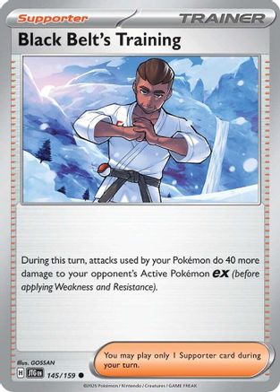 SV09 Journey Together 145/159 Black Belt's Training - Reverse Holofoil - Common