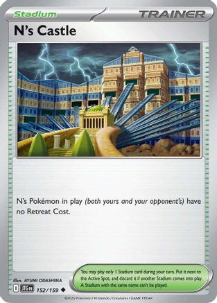 SV09 Journey Together 152/159 N's Castle - Reverse Holofoil - Uncommon