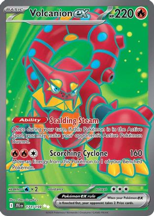 SV09 Journey Together 171/159 Volcanion ex - Holofoil - Ultra Rare