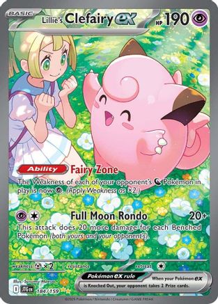 SV09 Journey Together 184/159 Lillie's Clefairy ex - Holofoil - Special Illustration Rare