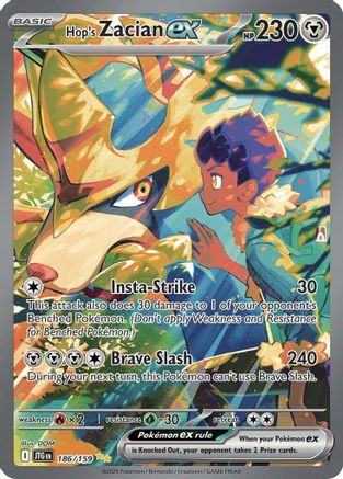 SV09 Journey Together 186/159 Hop's Zacian ex - Holofoil - Special Illustration Rare