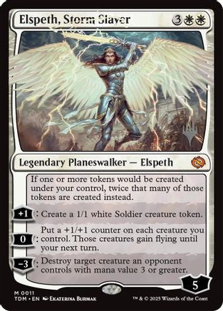 Promo Pack: Tarkir: Dragonstorm - (PPTDM-011) - Elspeth, Storm Slayer