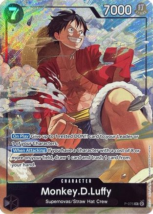 One Piece Promotion Cards P-075 Monkey.D.Luffy (Premium Card Collection -Best Selection Vol. 3-) (P-075) - Foil - Promo