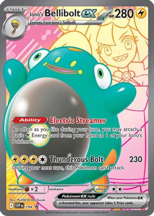 SV Scarlet & Violet Promo Cards 194 Iono's Bellibolt ex - Holofoil - Promo