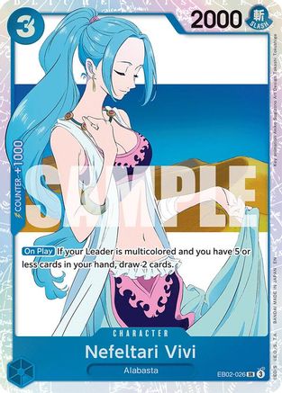 Extra Booster Anime 25th Collection EB02-026 Nefeltari Vivi (EB02-026) - Foil - Super Rare