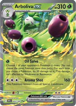 SV10 Destined Rivals 023/182 Arboliva ex - Holofoil - Double Rare