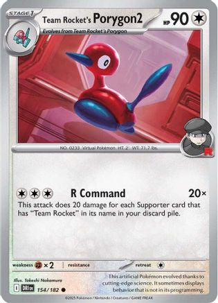 SV10 Destined Rivals 154/182 Team Rocket's Porygon2 - Common