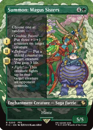 Commander: FINAL FANTASY - (FIC-200) - Summon: Magus Sisters (Borderless) Foil