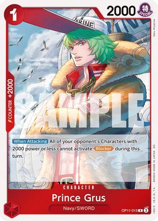 A Fist of Divine Speed OP11-013 Prince Grus (OP11-013) - Foil - Rare