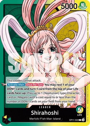 A Fist of Divine Speed OP11-022 Shirahoshi (022) (OP11-022) - Leader
