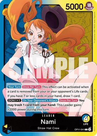 A Fist of Divine Speed OP11-041 Nami (041) (OP11-041) - Leader