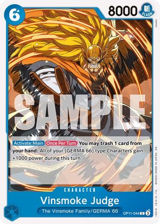 A Fist of Divine Speed OP11-044 Vinsmoke Judge (OP11-044) - Common