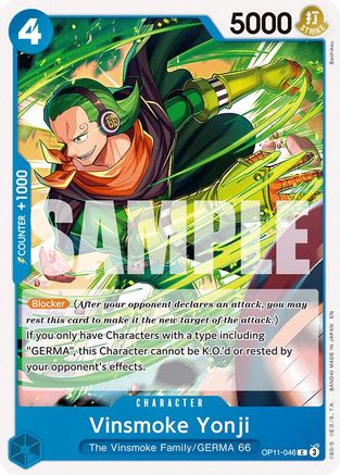 A Fist of Divine Speed OP11-046 Vinsmoke Yonji (OP11-046) - Common