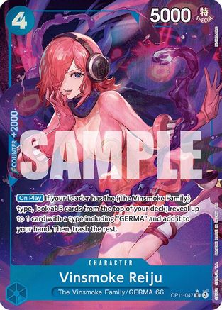 A Fist of Divine Speed OP11-047 Vinsmoke Reiju (Alternate Art) (OP11-047) - Foil - Rare