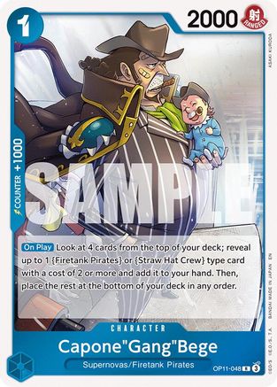 A Fist of Divine Speed OP11-048 Capone"Gang"Bege (048) (OP11-048) - Foil - Rare