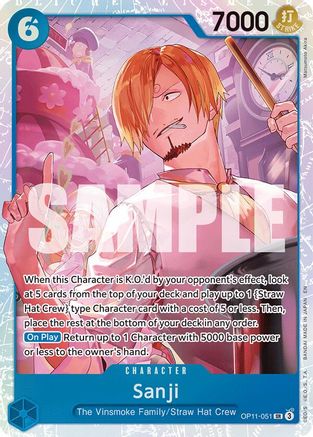 A Fist of Divine Speed OP11-051 Sanji (OP11-051) - Foil - Super Rare