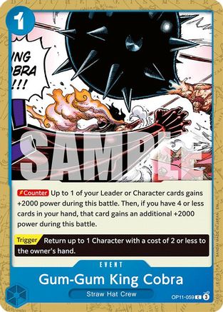 A Fist of Divine Speed OP11-059 Gum-Gum King Cobra (OP11-059) - Common