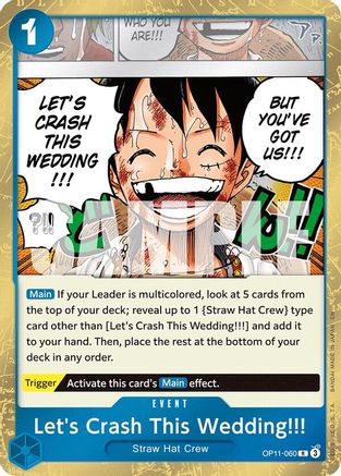 A Fist of Divine Speed OP11-060 Let's Crash This Wedding!!! (OP11-060) - Foil - Rare
