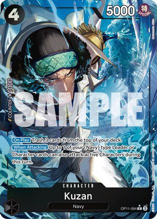 A Fist of Divine Speed OP11-084 Kuzan (Alternate Art) (OP11-084) - Foil - Rare