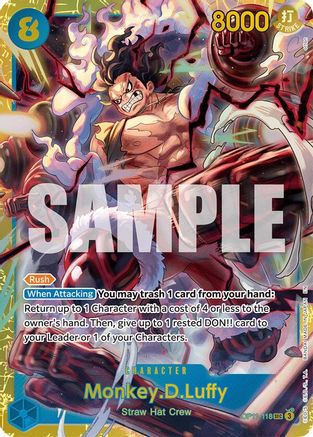 A Fist of Divine Speed OP11-118 Monkey.D.Luffy (118) (OP11-118) - Foil - Secret Rare