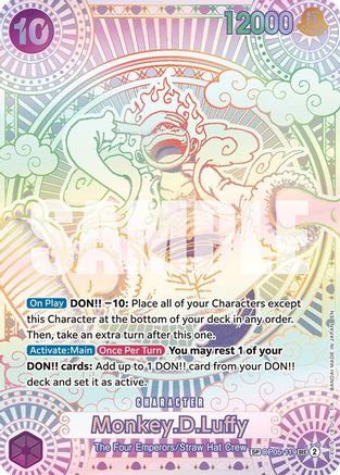 A Fist of Divine Speed OP05-119 Monkey.D.Luffy (119) (SP) (OP05-119) - Foil - Secret Rare
