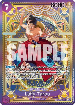 A Fist of Divine Speed ST18-005 Luffy-Tarou (SP) (ST18-005) - Foil - Super Rare
