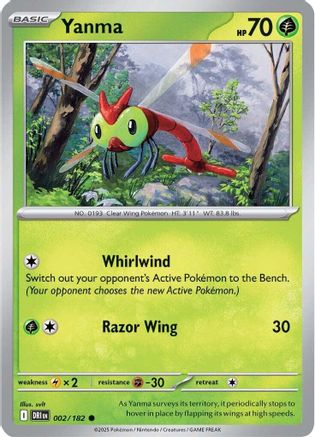 SV10 Destined Rivals 002/182 Yanma - Common