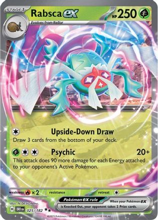 SV10 Destined Rivals 025/182 Rabsca ex - Holofoil - Double Rare