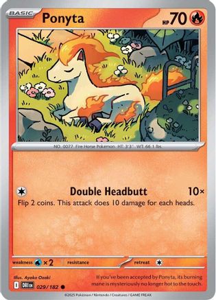 SV10 Destined Rivals 029/182 Ponyta - Common