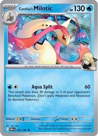 SV10 Destined Rivals 053/182 Cynthia's Milotic - Uncommon