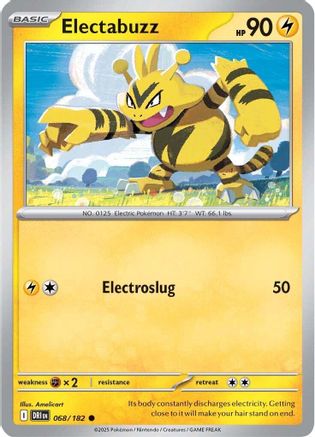 SV10 Destined Rivals 068/182 Electabuzz - Reverse Holofoil - Common