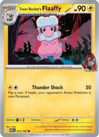 SV10 Destined Rivals 073/182 Team Rocket's Flaaffy - Common