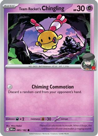 SV10 Destined Rivals 085/182 Team Rocket's Chingling - Common