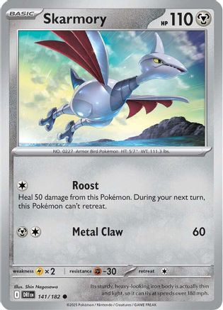 SV10 Destined Rivals 141/182 Skarmory - Common