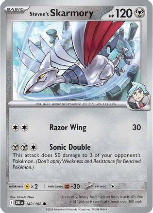 SV10 Destined Rivals 142/182 Steven's Skarmory - Common