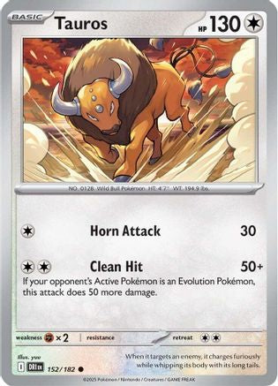 SV10 Destined Rivals 152/182 Tauros - Reverse Holofoil - Common
