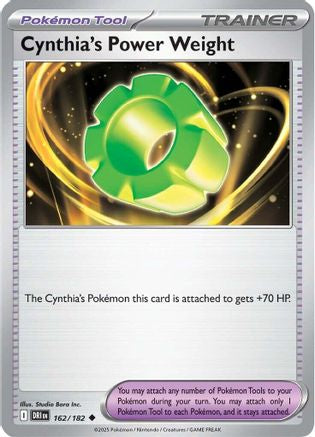 SV10 Destined Rivals 162/182 Cynthia's Power Weight - Reverse Holofoil - Uncommon