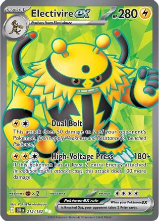 SV10 Destined Rivals 212/182 Electivire ex - Holofoil - Ultra Rare