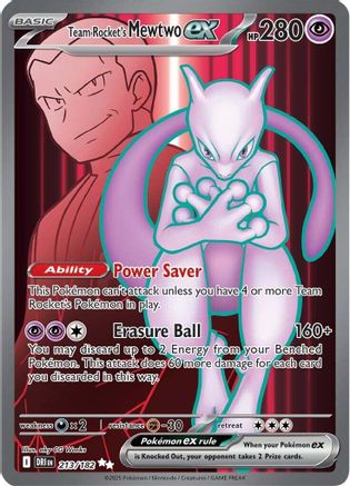 SV10 Destined Rivals 213/182 Team Rocket's Mewtwo ex - Holofoil - Ultra Rare