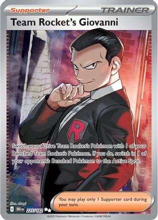 SV10 Destined Rivals 225/182 Team Rocket's Giovanni - Holofoil - Ultra Rare