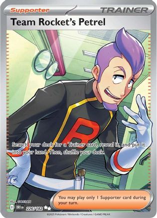 SV10 Destined Rivals 226/182 Team Rocket's Petrel - Holofoil - Ultra Rare